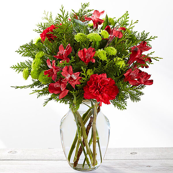 The Holiday Happenings™ Bouquet arranged by a florist in Breese, IL